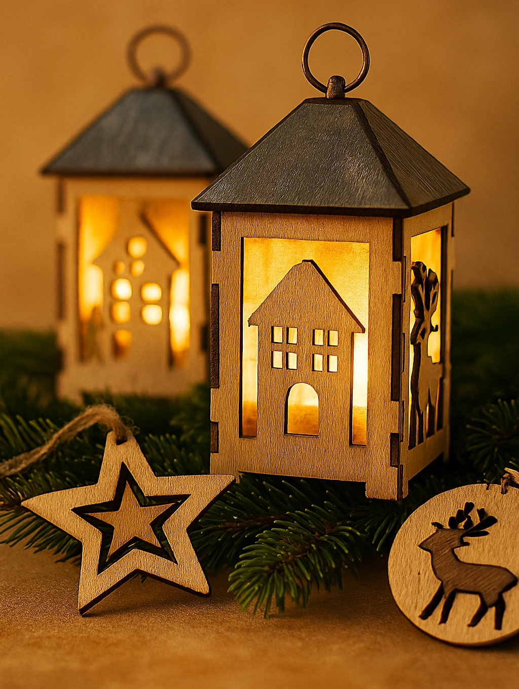 Новогодние фонарики