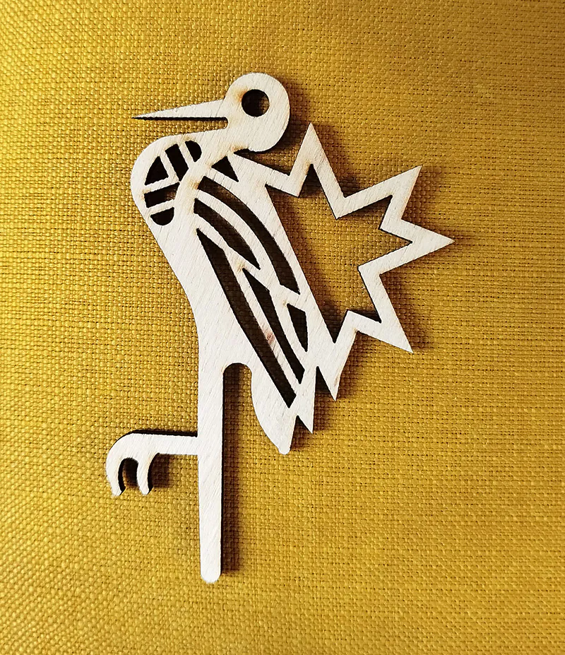 Елочное украшение «Аист»