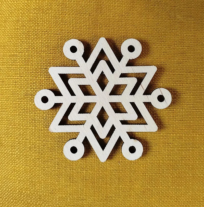 Елочное украшение «Снежинка N 10»