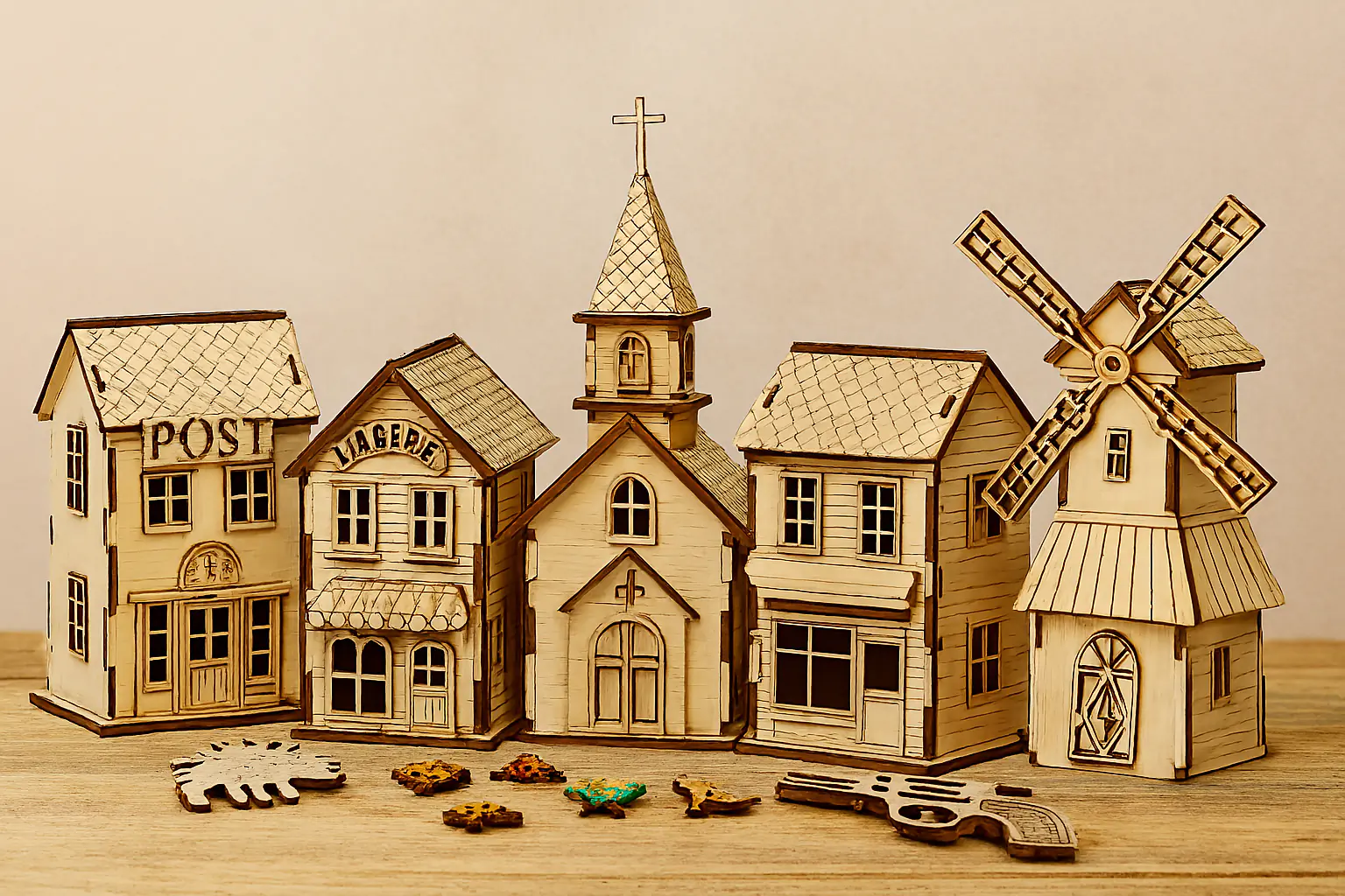 Миниатюрные здания и архитектура