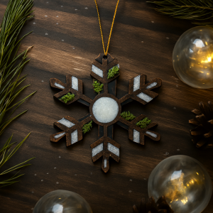 Елочное украшение «Снежинка» 4,5 см, 10 шт