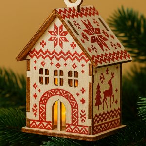 Славянский новогодний домик