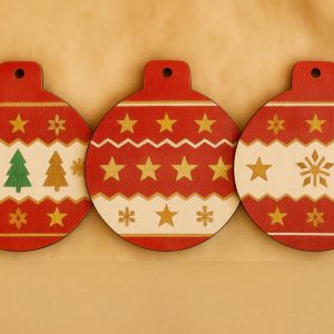 Набор елочных шаров, 3 шт